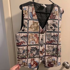Vintage cat vest